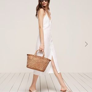 Reformation Maholo dress white xs worn once